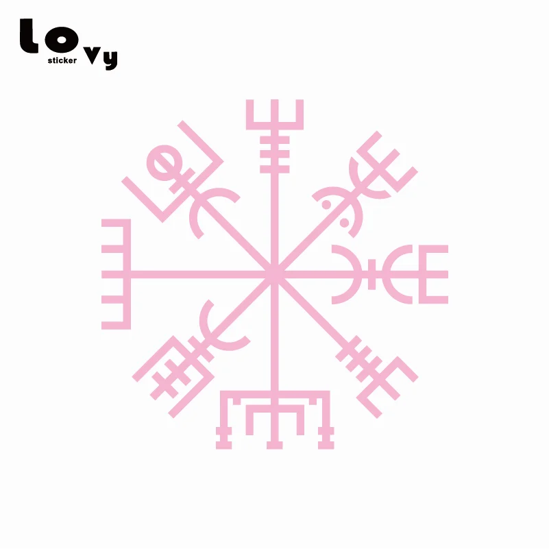 Руна викингов Vegvisir талисман символ виниловая Автомобильная наклейка/наклейка