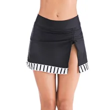 Средняя Талия, тонкая посадка, для купания, две части, раздельные, для отдыха, повседневная, для женщин, для плавания, юбка, летнее бикини, нижняя часть, короткая, для пляжа, сексуальная одежда, N30