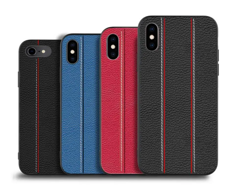 Классический дизайн чехол из искусственной кожи для iPhone X XR XS Max винтажный
