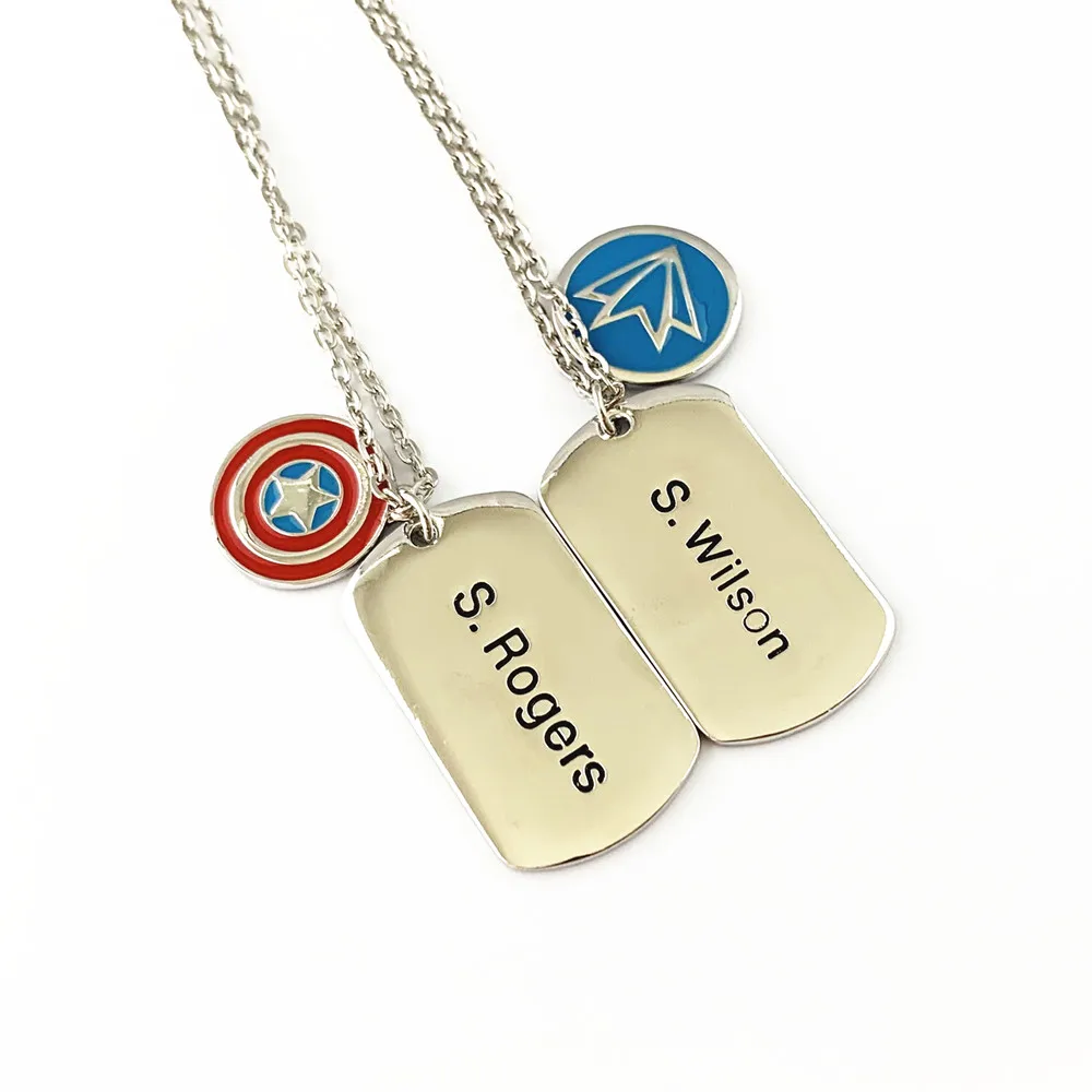 Captain America Falcon Sam Wilson charm necklace  (1)