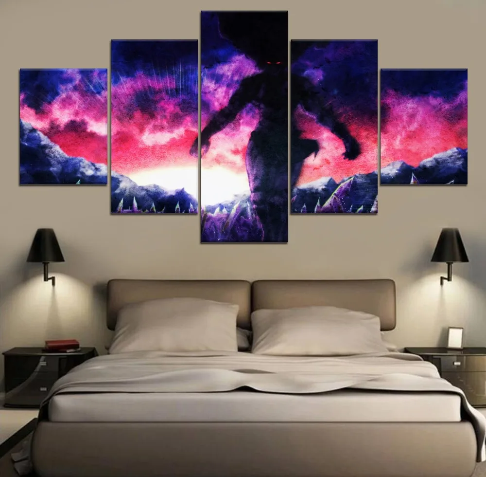 

Modern Painting Canvas Wall Art Jojo's Bizarre Adventure Anime 5 Piece Painting Canvas HD Print Decor Home Living Room Painting