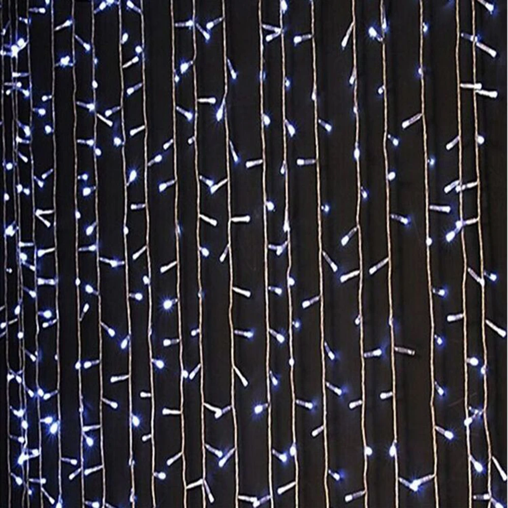 

Waterproof Led String Lamp Curtain 300 Led Holiday String Light 3 x 3m Christmas Wedding Bar Party Birthday Home Indoor
