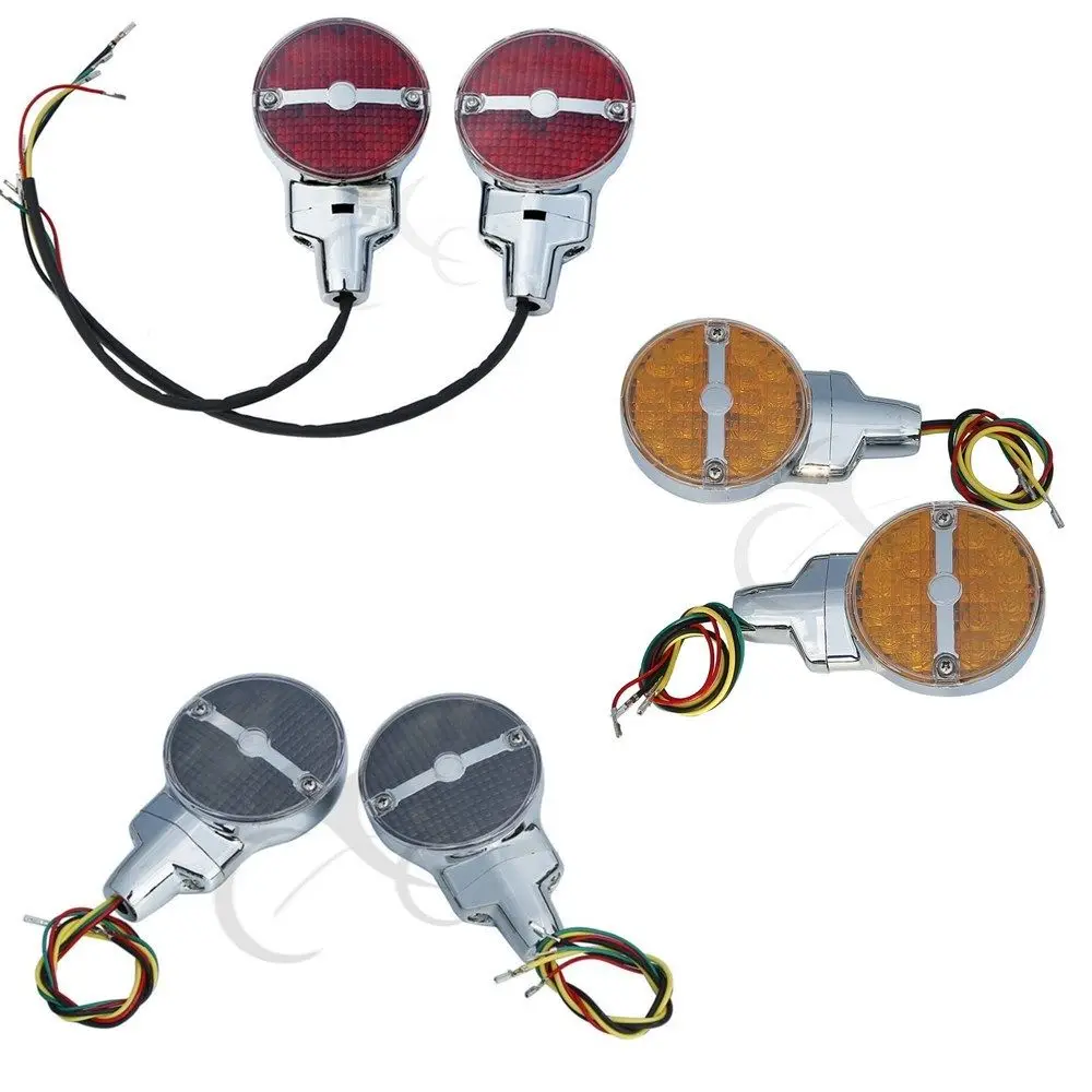 

Rear LED Turn Signal Light For Harley FLSTC 99-17 Touring FLHR FLHTC 2001-2017