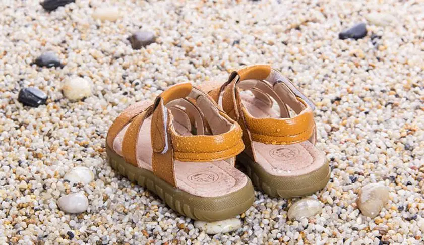 Children's genuine leather sandals-18