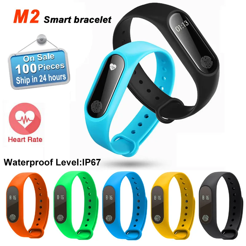 

M2 Band 2 Smart Bracelet Heart Rate Monitor Fitness Tracker Touchpad OLED Wristband Monitor Waterproof Smart Band Band2 Watches