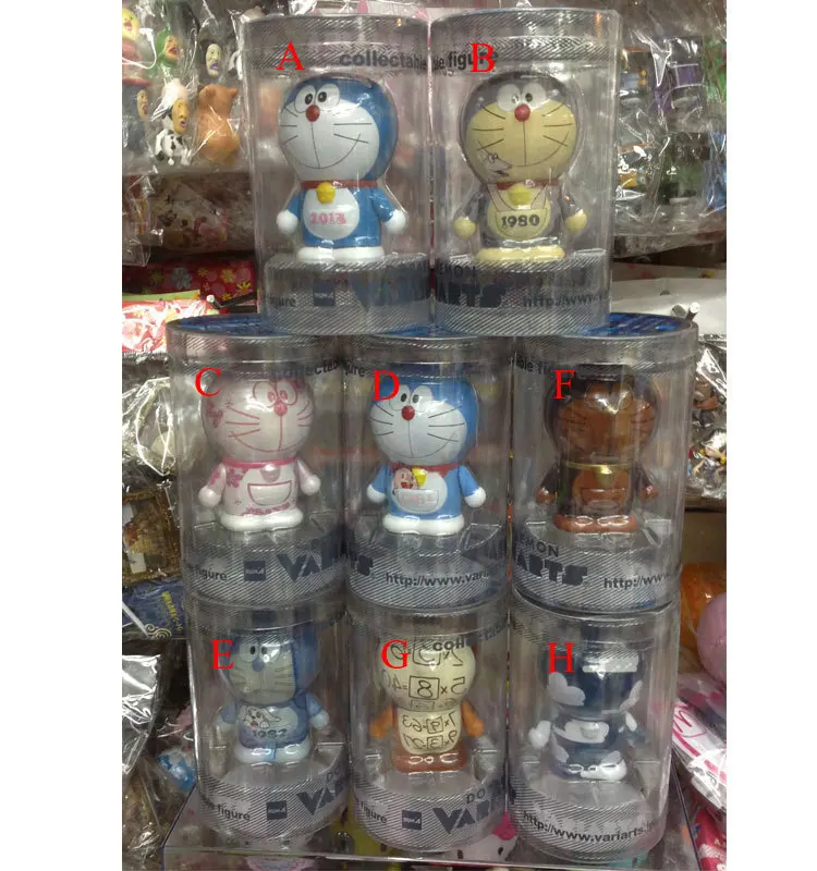 

8pcs/lot Free Shipping Anime Cartoon Doraemon 100th Anniversary PVC Action Figure Toy DRFG004