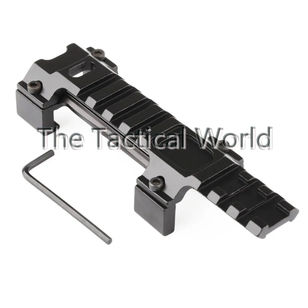 

Tactical Top Side 20mm Picatinny Weaver Rail Extension Scope Mount Claw MP5 GSG5 G3 Ring Adapter Base Hunting Rifle Accessories