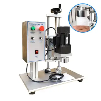 

65W Semi-Automatic Desktop Automatic Capping Machine Cap Diameter 10-50mm Screw Cap Electromechanical Cap Cosmetic Beverage Bott