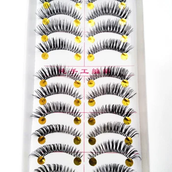 

30Pair/Lot Thick False Eyelashes Mink Eyelash Extensions Lashes Voluminous Makeup Individual Fake Eyelashes