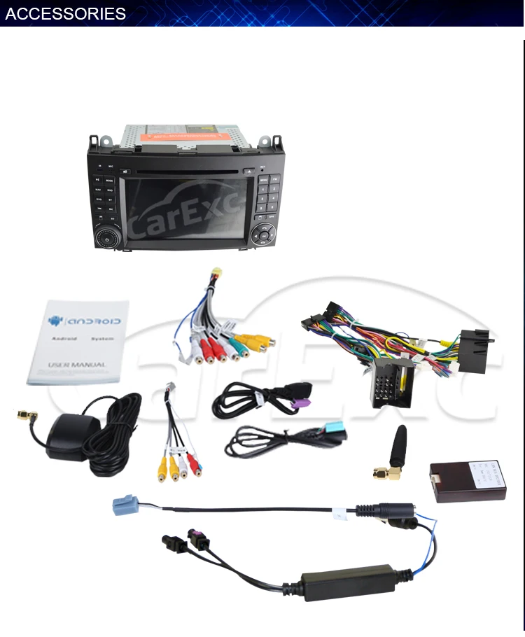 Perfect Android9.0 7 Inch Car DVD Player Stereo System For Mercedes/Benz/Sprinter/W169/B200/B-classA160 BT WIFI Radio GPS BT USB 12