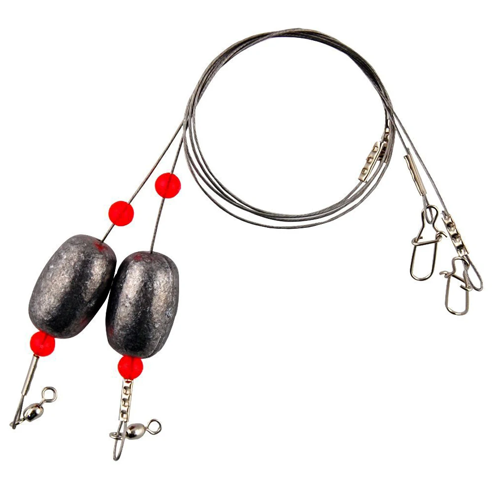 Shaddock Fishing 2pcs Ready Egg Rigs Saltwater Fishing Weights Lead