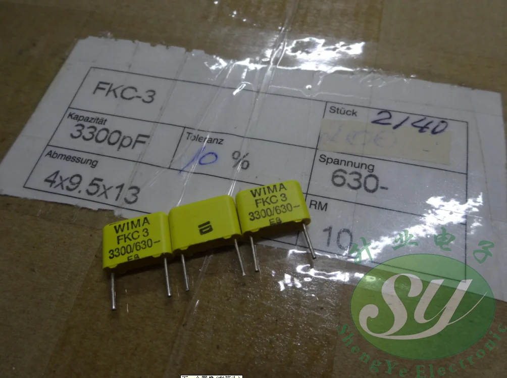 2020 горячая распродажа 10 шт/20 штук WIMA FKC3 0 0033 мкФ/630V 3.3nf 3300pF 3n3 332 новый самый