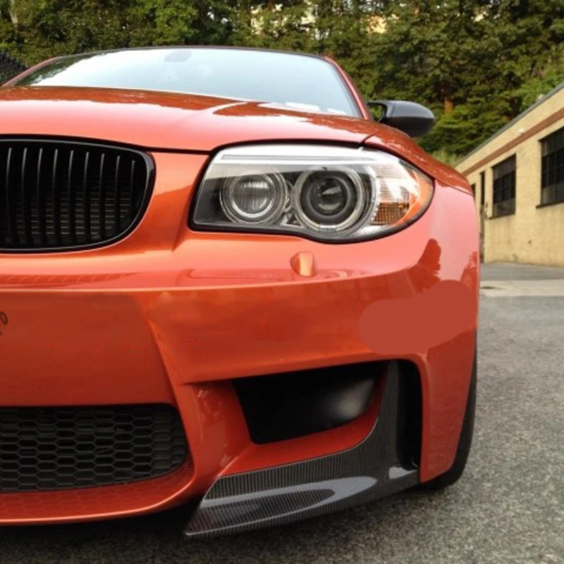 

E82 1M To Alpha Carbon Fiber Car Front Splitter Cover Trim for BMW 2011-2013 N Style