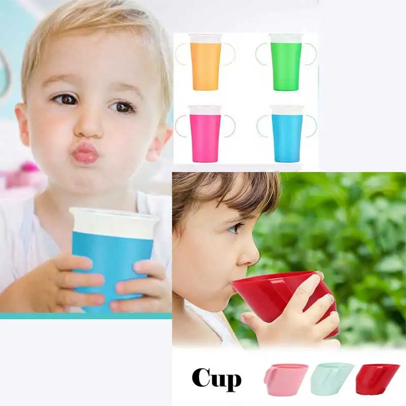 

360 Degree Can Be Rotated Magic Cup Baby Learning Drinking Cup LeakProof Child Water Cup Bottle 260ML