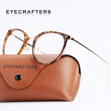 Леопардовые ретро Круглые Женские s оправы для очков брендовые дизайнерские оптические прозрачные линзы очки винтажные очки для глаз кошки оправы для женщин