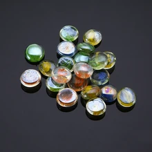 100g/20pcs Mosaic Glass Bead Mixed Color Tiles Beautiful Jewelry Filler for Vase Flower Pots Aquarium Home Decoration