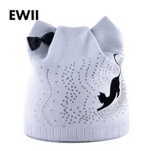 Зимние шапки для женщин, вязанная шапочка, шапка для девушек, skullies beanies, шапка с ушками, casquette femme, женские теплые шапки для женщин, gorros