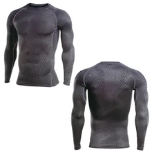 Тренировки сжатия рубашки одежда с длинным рукавом мужские кроссовки плотно футболки баскетбол Фитнес Спортивная