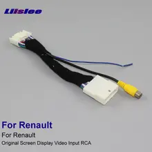 Liislee 24 Spilli Connettori a Filo con la RCA Per Renault Auto Originale schermo di Visualizzazione Dello Schermo/Inversione di Parcheggio Della Macchina Fotografica Cavo Adattatore