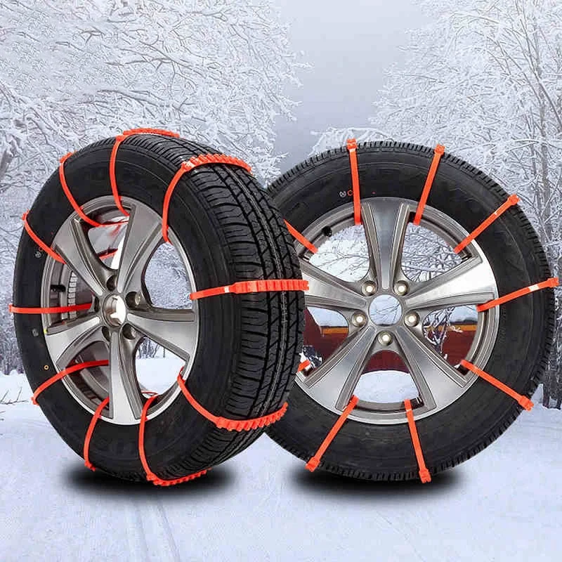 

10Pcs Car tire Emergency snow chains Winter Snow Chains for Car Mud Wheel Thickened Tire Tendon Car-styling Car Accessories