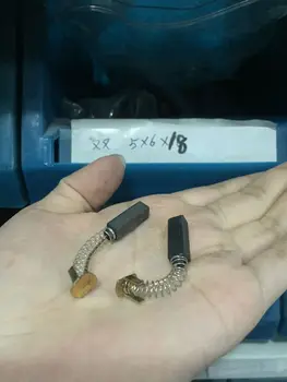 

2 Pcs 18mm x 6mm x 5mm 0.7"x0.23"x0.19" Power Tool Motor Carbon Brushes