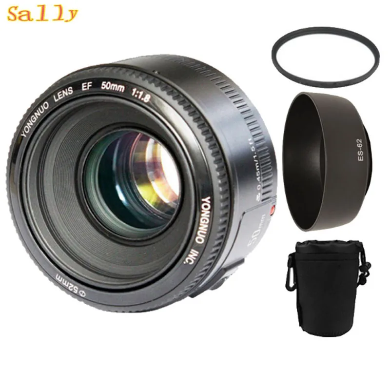 YONGNUO yn50 мм f1.8 AF объектив MF YN 50 с автофокусом для цифровых зеркальных камер Canon EOS 3