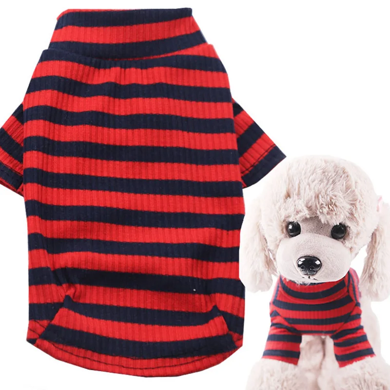 Костюмы для футболка для собак из эластичного хлопка Летняя Одежда для питомцев Весна дешевая одежда для собак Мягкая одежда для собаки чихуахуа одежда для домашних животных - Цвет: Красный