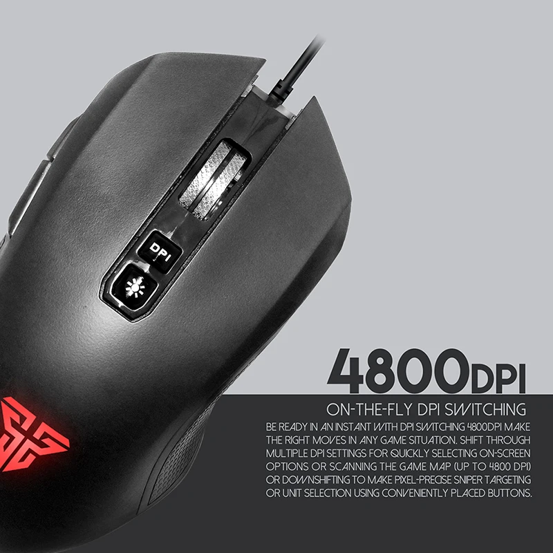 6DUsb Wired Game Backlit Mouse Office Home Ergonomics & Laptop Touch Laser Programmable Mouse E-sports Gamer