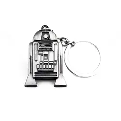Мода ювелирные изделия Звездные войны Робот R2D2 брелок для мужчин женщин автомобиля брелок с кольцом для ключей chaveiro