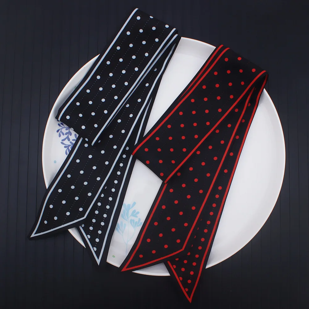 Gradient Dot Fashion Style New Arrival Lady Riband Bags Scarf Small Ribbon Hair Band Child Bandeaus Choker Drop Shipping |