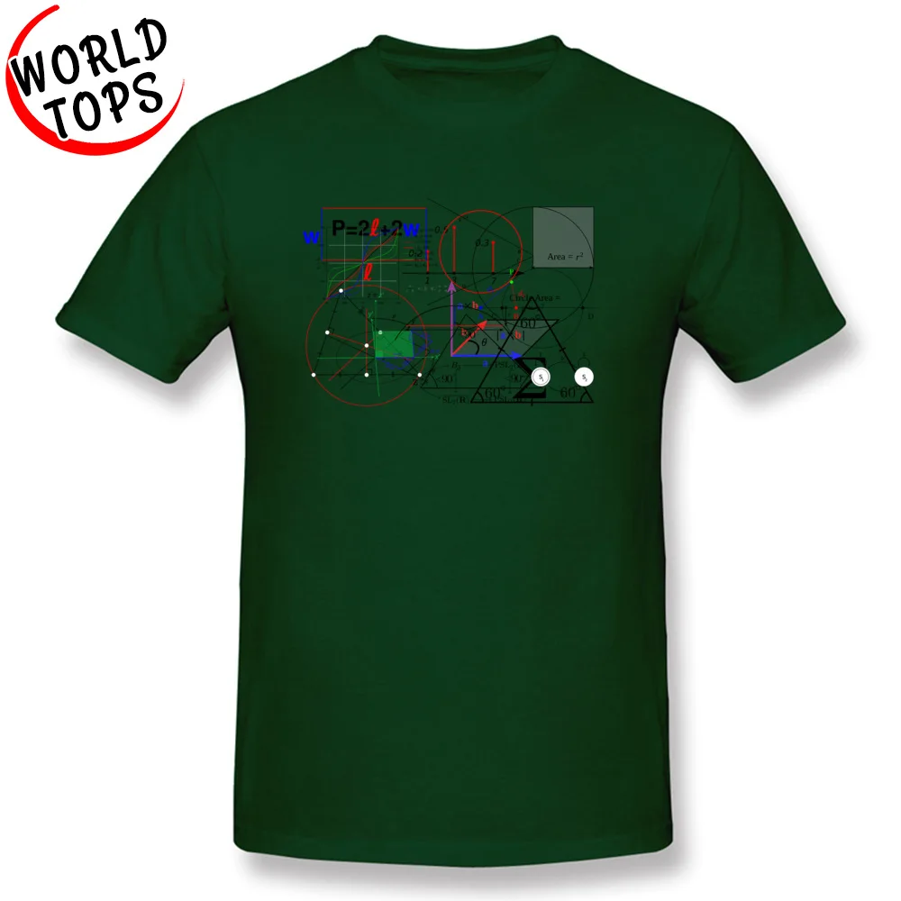 Футболка Big Bang Math Physics Equation Code, хлопок, ткань, мужские топы в простом стиле, футболки для молодых студентов и студентов, белые футболки - Цвет: Dark Green