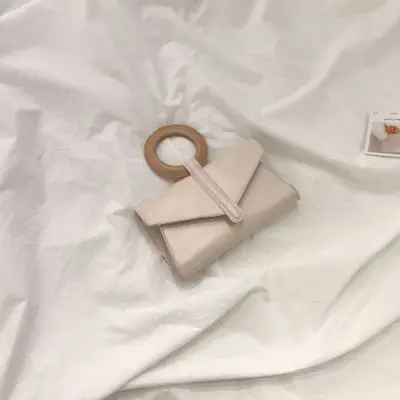 Модная роскошная дизайнерская сумка-конверт с верхней ручкой и кольцом из искусственной кожи, женская сумка-мессенджер с геометрическим рисунком, вечерняя сумочка-клатч - Цвет: Бежевый
