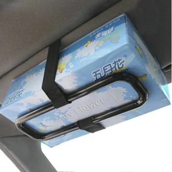 

Car Styling Car Sun Visor Tissue Paper Box Holder for Skoda Octavia A2 A5 A7 Fabia Rapid Superb Yeti Roomster