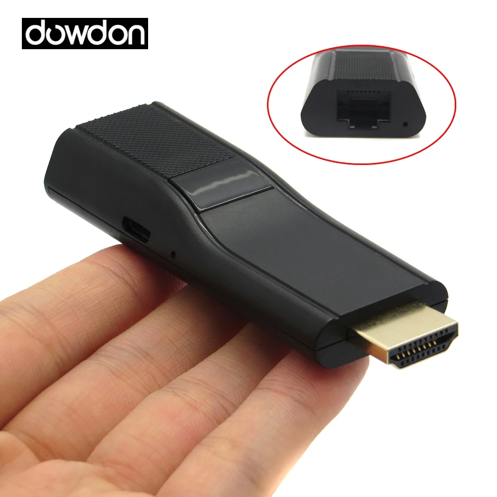 무선 HDMI 어댑터 화면 미러 DLAN 스트림 어댑터 HDMI-이더넷 포트, iOS/ Mac OS/ Windows/ 안드로이드 용