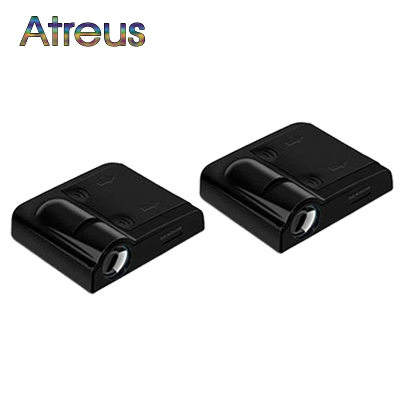 أتريس باب السيارة ترحيب ضوء لبيجو 206 307 407 208 سوزوكي سويفت جراند فيتارا فيات 500 أكورا ادا أدى شعار ليزر العارض