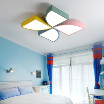 

Modern LED Ceiling Lights Colorful Indoor Lamps Novelty Lighting for Children Kids Bedroom Cute Windmill Home Decoration Metal