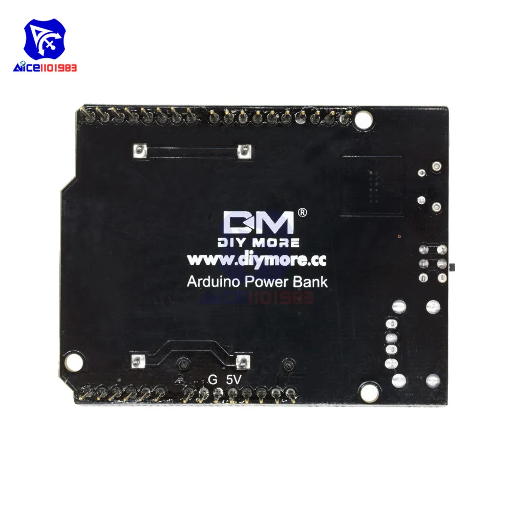 ESP8266 ESP32 блок питания перезаряжаемый Двойной 16340 литиевая батарея зарядное устройство щит модуль для Arduino UNO R3 плата Банк питания