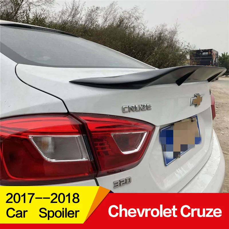 

Use for Chevrolet new Cruze spoiler 2017 2018 year glossy carbon fiber/FRP rear wing R style spoiler Accessories