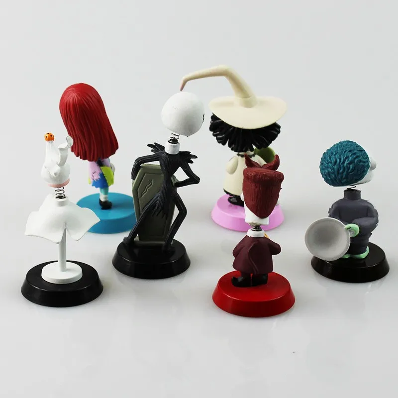 6pcs/Set 2020 model Anime Nightmare Before Christmas Jack PVC doll Action Figures Toy free shipping