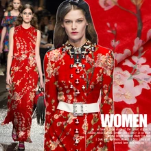 Изготовленный На Заказ 114 см широкий 8 мм шелк полый сгоревший бархат ткань шелковистый бархат cheongsam платье ткань