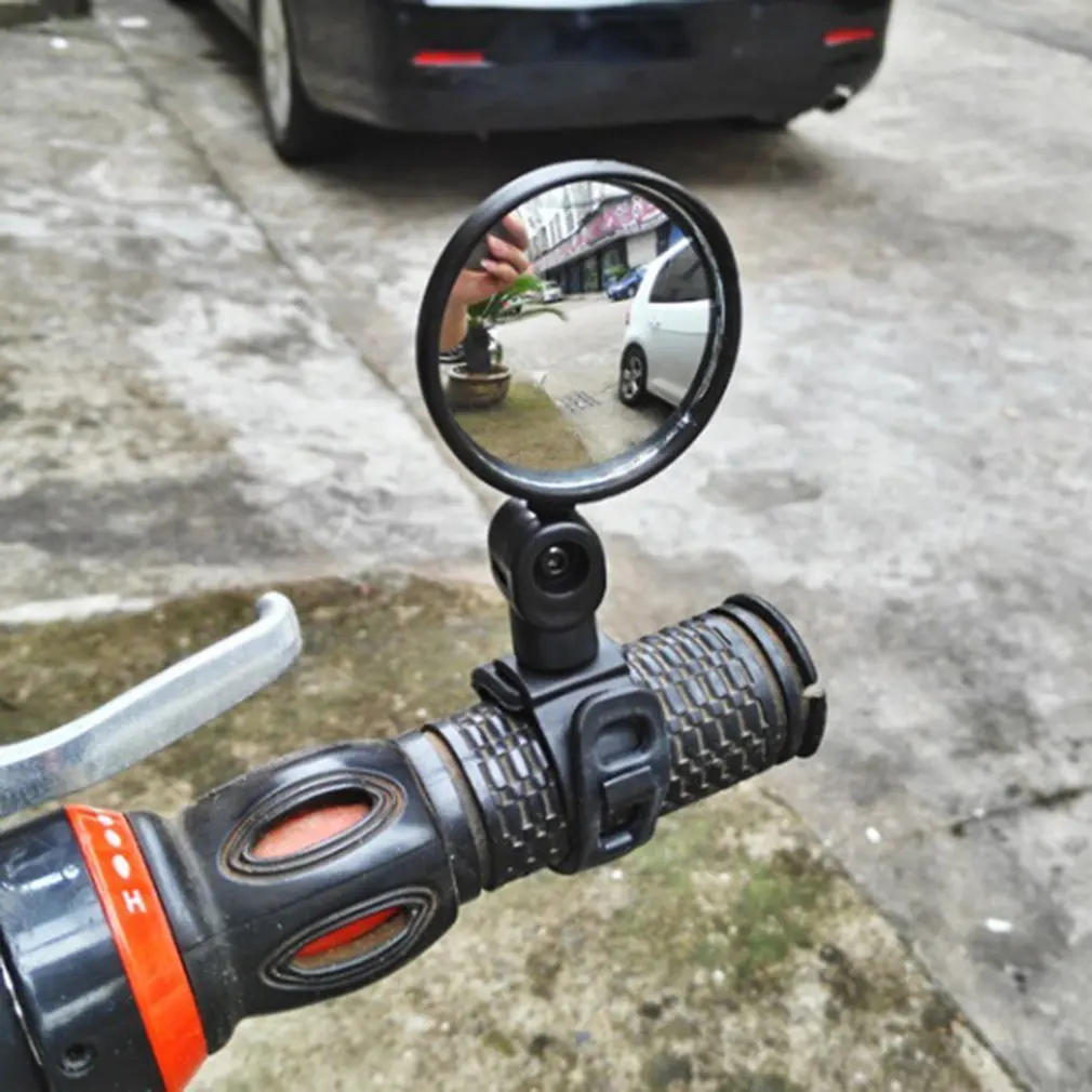 Universal Rotate Cycling Bike Handlebar Wide Angle Rearview Back view Mirror