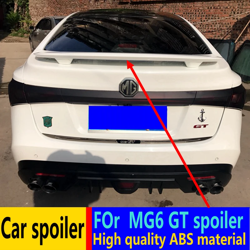 

For MG6 GT spoiler 2010-2018 High quality ABS material Automotive Rear tail Primer color New MG6 GT rear spoiler