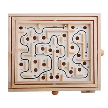 Детские развивающие игрушки, деревянные головоломки, игрушки-головоломки, мини-лабиринт, интеллектуальная развивающая игрушка