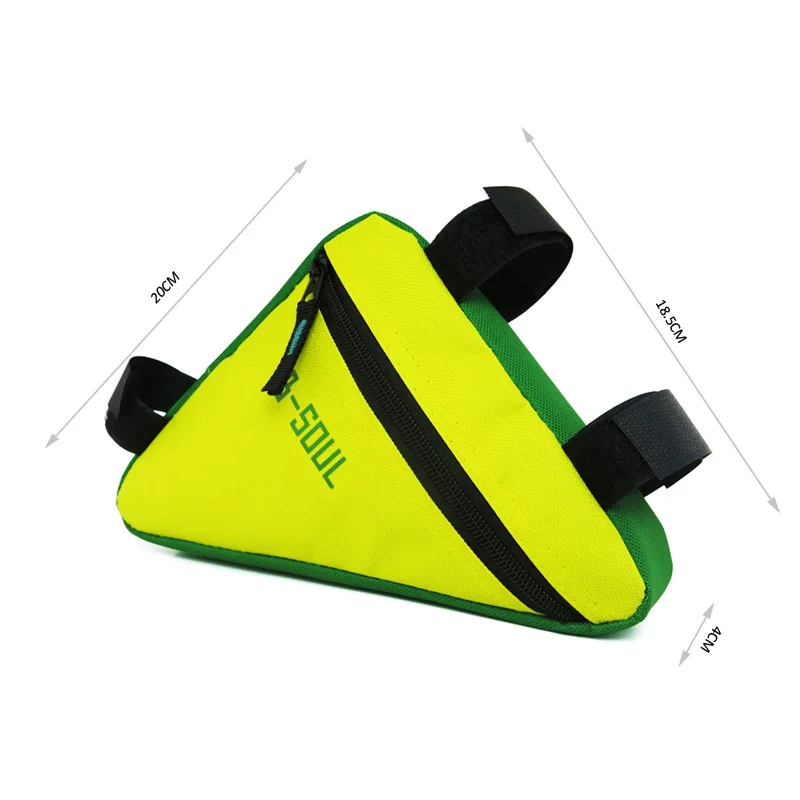 Велосипедная треугольная сумка с верхней трубкой, сумка для горного велосипеда, велосипедная сумка, Аксессуары для велосипеда, портативная Ультралегкая сумка для верховой езды MTB - Цвет: Yellow Green