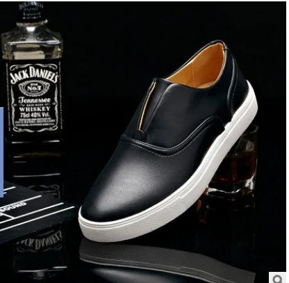 Мужская модная брендовая обувь из натуральной кожи с вырезами, большие размеры 46, 47, 48, дышащая повседневная обувь на плоской подошве мужские лоферы без шнуровки - Цвет: black