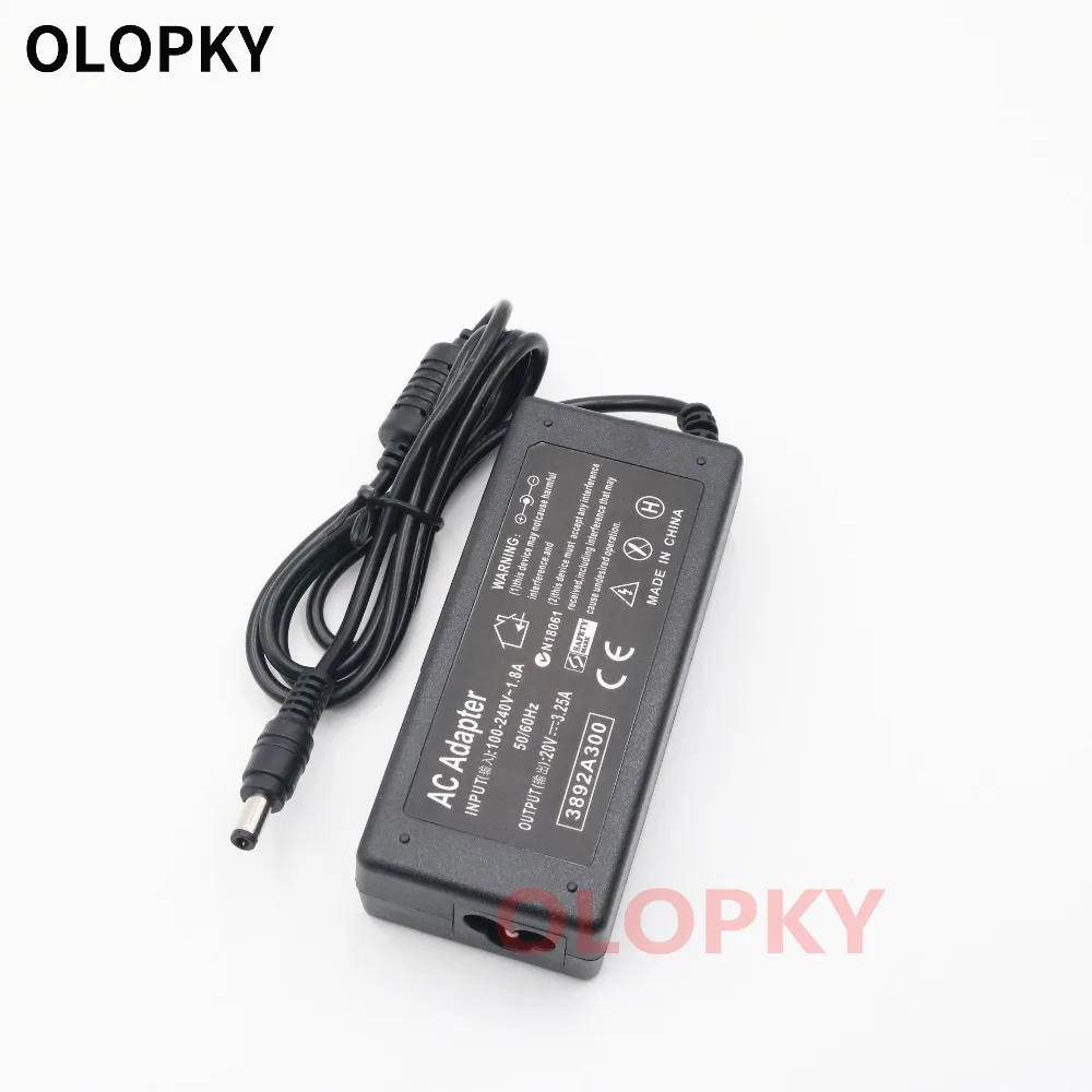 

20V 3.25A 5.5*2.5mm AC Power Adapter Laptop Charger For Lenovo IBM Z500 B470 B570e B570 G570 G470 Z500 G770 V570 Z400 P500 P500