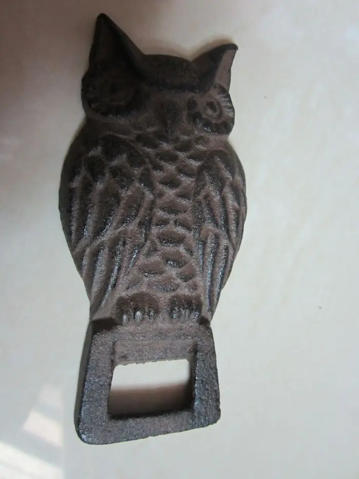 Solid Owl открывалка для бутылок Деревенский коричневый винтажный вид открывалки