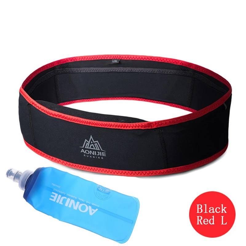Tight Slim Jogging Bag Running Waist Belt Fanny Pack Travel Money Marathon Gym Workout Fitness 6.9 in Mobile Phone Holder S,M,L - Цвет: BRL