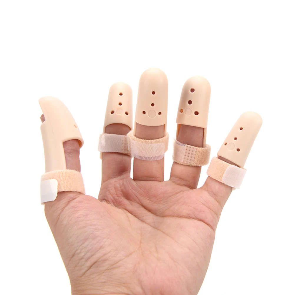 Пластик регулируемый 1 шт. ручной пальцевые шины Поддержка бандаж молоток с вакуумными шинами для сломанных сустава пальца перелом боль