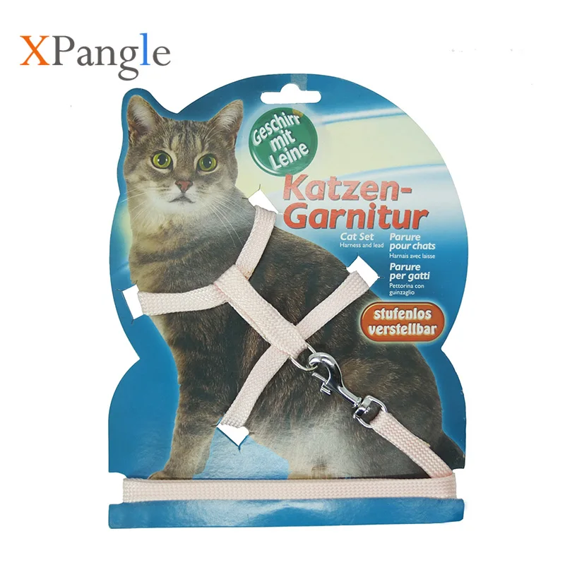 XPangleSoftCatHarnessLeashSetPetLeashesRopeforCatsAdjust